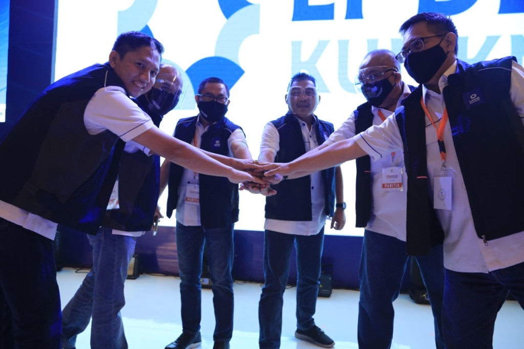 Peluncuran logo baru LPDB-KUMKM dilaksanakan di Hotel Aryaduta, Kota Bandung, Jawa Barat, Kamis, 19 November 2020 (Foto:Dok.LPDB-KUMKM)