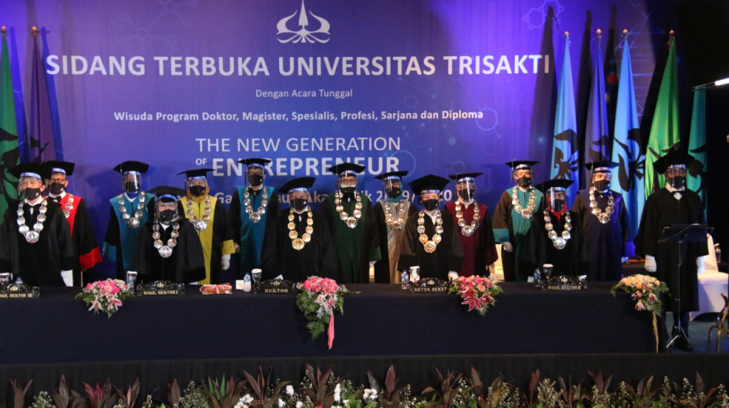 Prosesi wisuda daring Trisakti Semester Gasal TA 2019/2020.