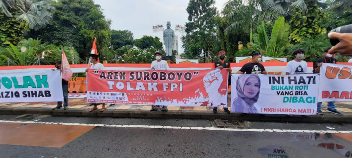Warga Surabaya Tolak Rizieq Shihab Bertandang