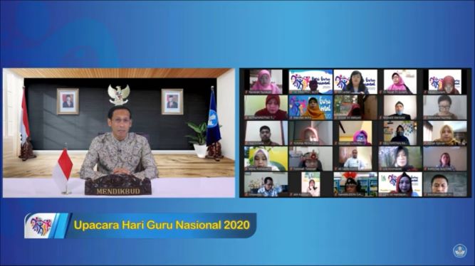 Hari Guru Nasional di Tengah Pandemi, Ini Pesan Nadiem Makarim