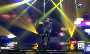 Tampil di HUT Metro TV, Judika Sampaikan Terima Kasih untuk Tenaga Medis