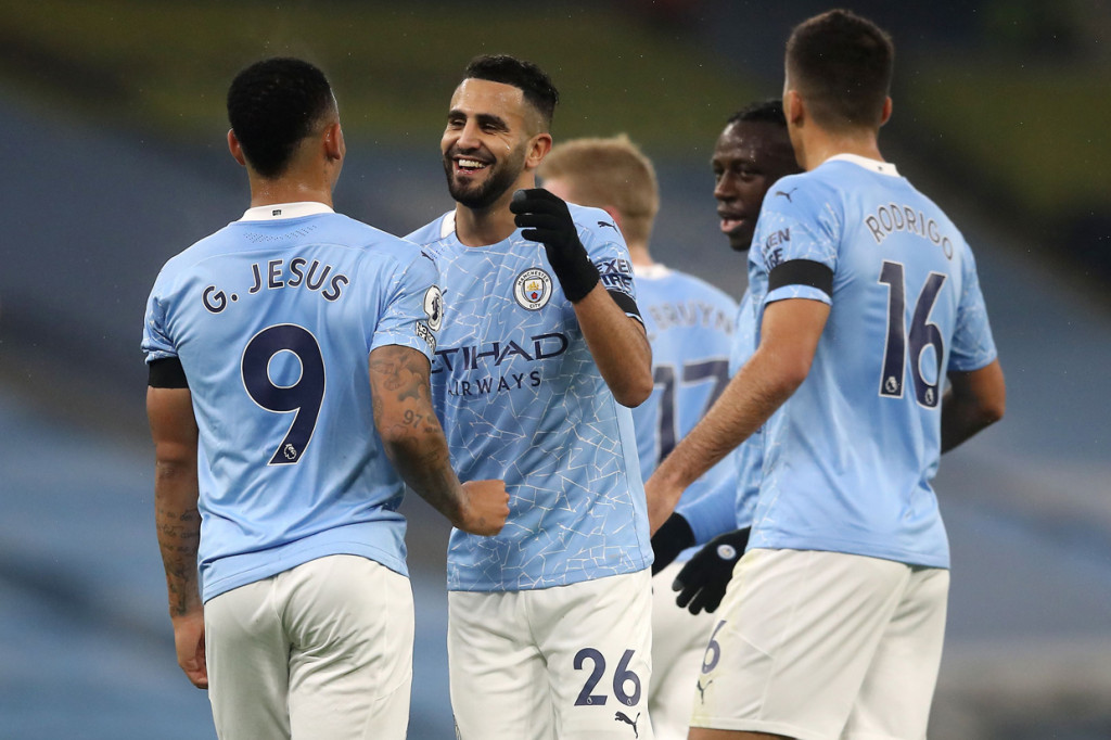 Liga Inggris: Mahrez Hattrick, Man City Gilas Burnley 5-0