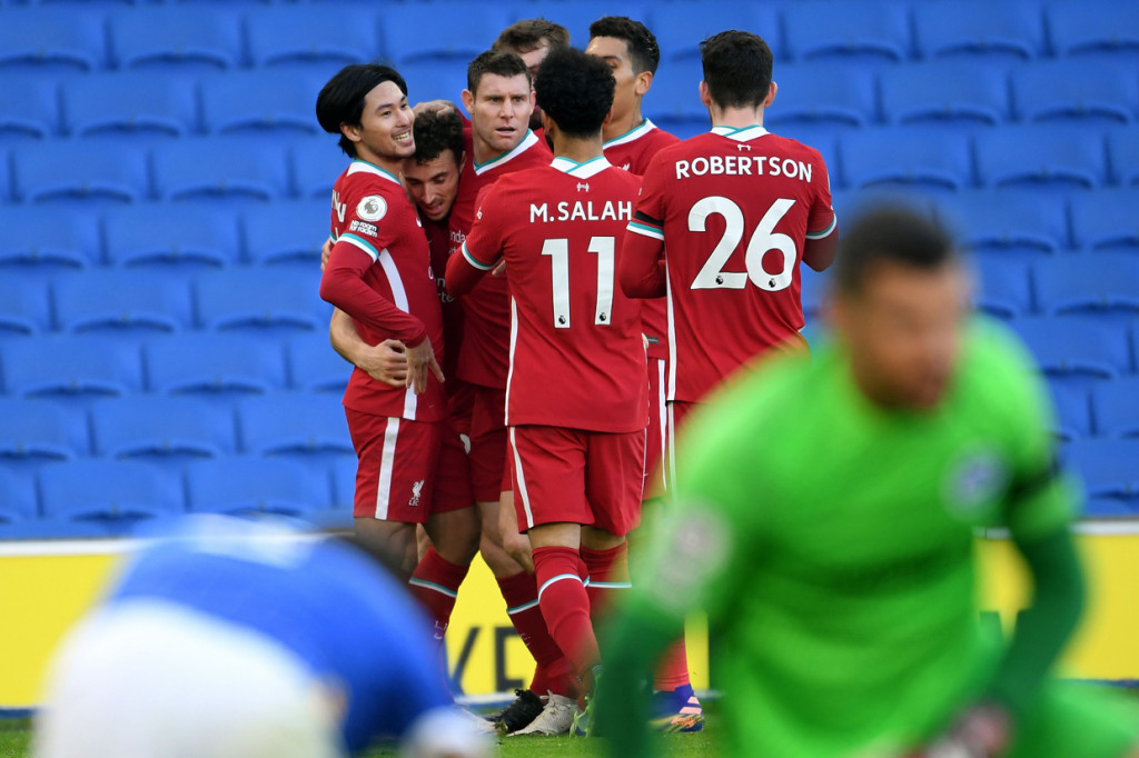 Liga Inggris: Diimbangi Brighton 1-1, The Red ke Posisi Puncak
