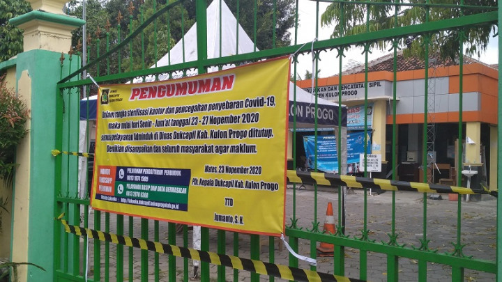 Kasus Covid-19 Meningkat, Kantor Disdukcapil Kulon Progo Tetap Akan Dibuka