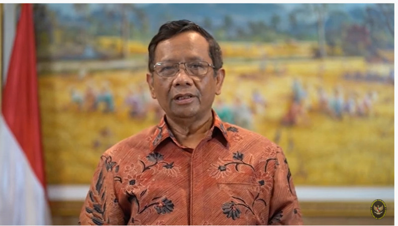 Menteri Koordinator Bidang Politik, Hukum, dan Keamanan (Menko Polhukam) Mahfud MD. Dok. Kemenko Polhukam