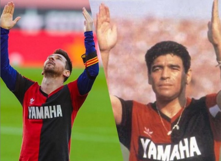 Ketika Messi Menirukan Selebrasi Gol Maradona