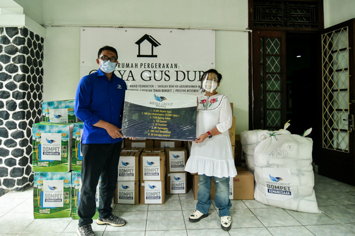 Dompet Kemanusiaan Media Group Serahkan Donasi ke Gusdurian