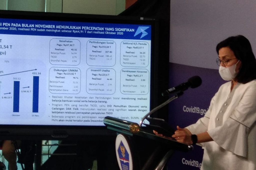 Per 25 November, Realisasi Anggaran PEN Mencapai Rp431,54 Triliun