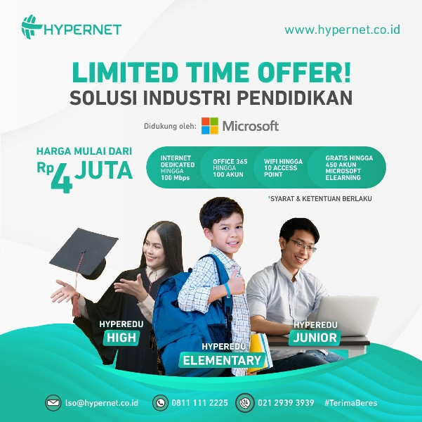 Hypernet Hadirkan Teknologi untuk Menunjang Masa Depan Pendidikan