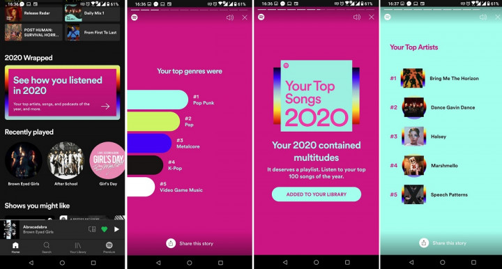 Begini Cara Buat Spotify Wrapped 2020