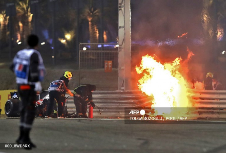 FIA Investigasi Kecelakaan Grosjean di GP Baharain