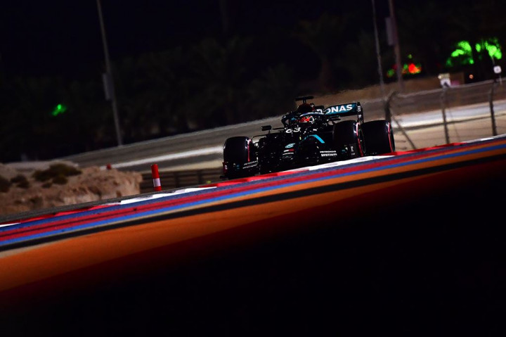 George Russell Pimpin Free Practice I GP Sakhir