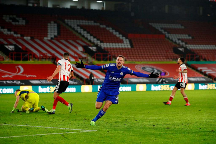 Sheffield United vs Leicester City: Jamie Vardy Jadi Penentu Kemenangan