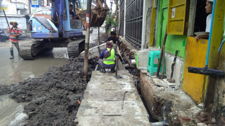 Pelebaran Saluran di Jakpus Menelan Dana Hingga Rp7 Milliar