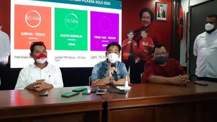Unggul Sementara, Gibran Tunggu Rekapitulasi KPU