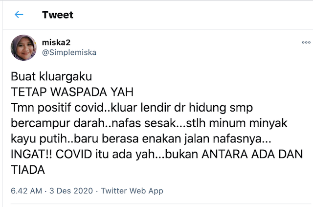 Tangkapan layar pemberitaan palsu di media sosial. Foto: Twitter