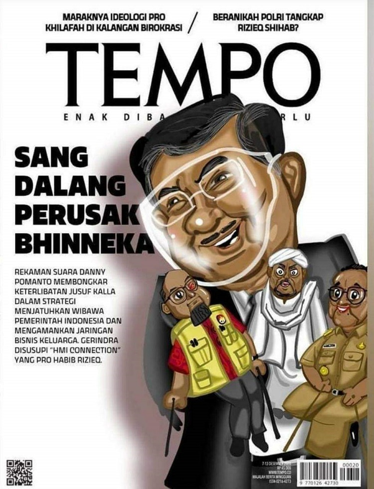 [Cek Fakta] Sampul Majalah Tempo Berjudul Sang Dalang Perusak Bhinneka