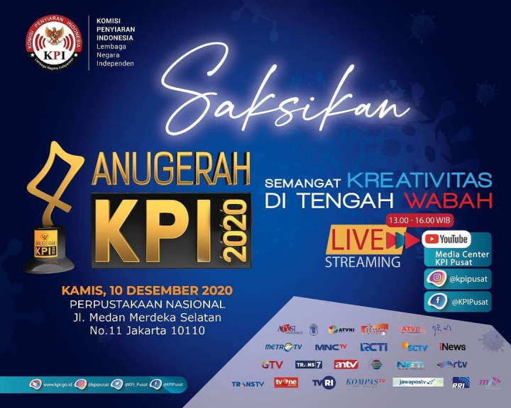 Anugerah KPI 2020 Picu Semangat Kreativitas di Tengah Pandemi