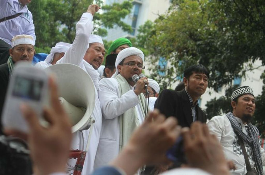 Pimpinan FPI Muhammad Rizieq Shihab. MI/Arya Manggala