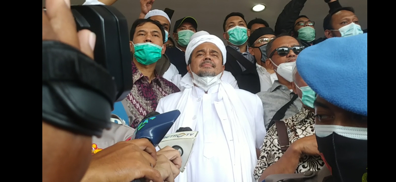 FPI leader Muhammad Rizieq Shihab (Photo:Medcom.id/Candra Yuri Nuralam)