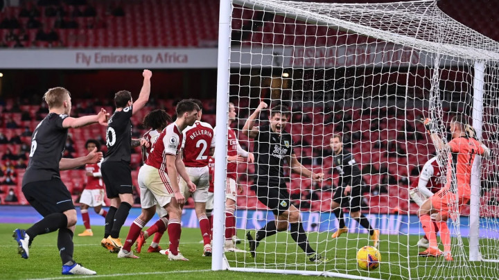 Arsenal vs Burnley: The Clarets Bungkam 10 Pemain The Gunners