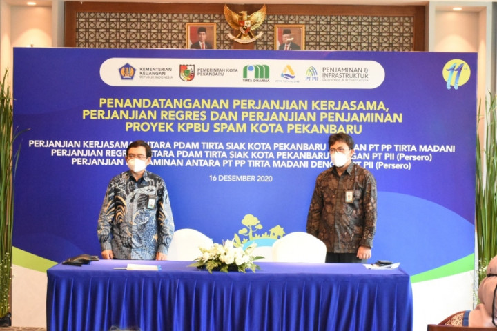 PII Berikan Penjaminan Proyek Air Minum Kota Pekanbaru