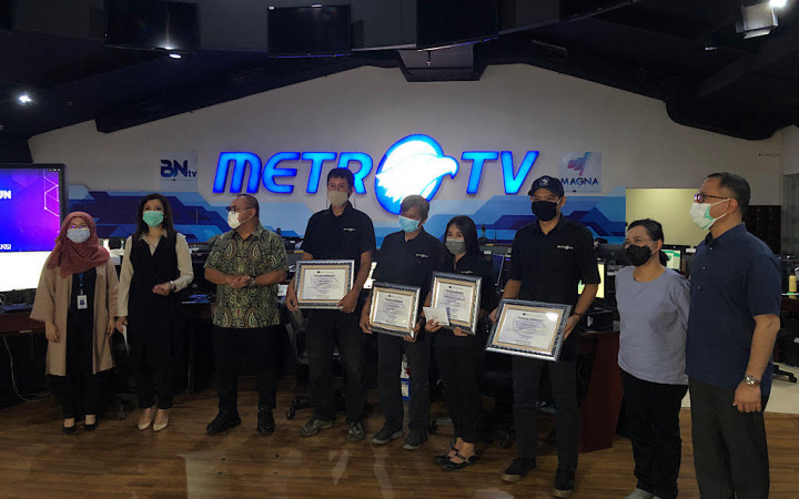 Metro TV Apresiasi Tim Produksi Program Pemenang KPI Awards 2020