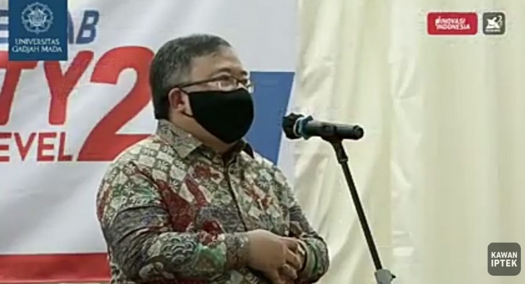 Menristek Bambang Brodjonegoro di Kampus UGM. Zoom.