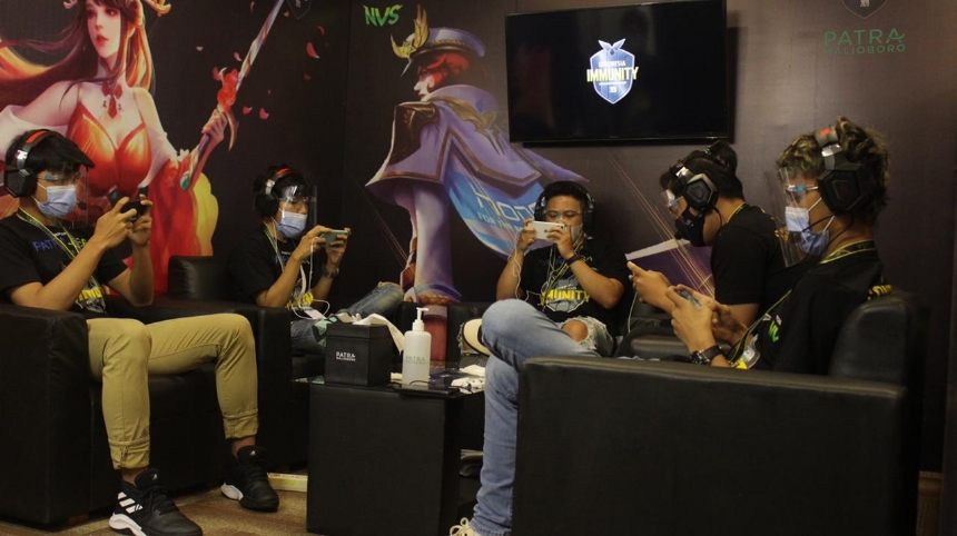Peserta pertandingan e-sport yang digelar Indonesian Immunity Championship (IIC).