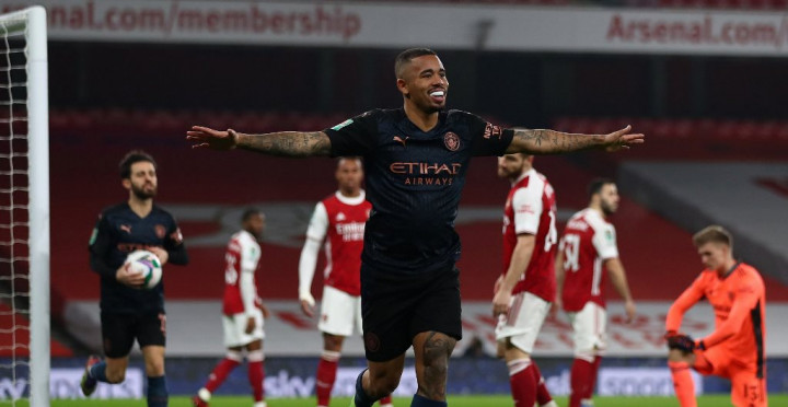 Manchester City Bekap Arsenal dan Melaju ke Semifinal