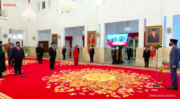 Jokowi Inaugurate Six Ministers and Five Deputies