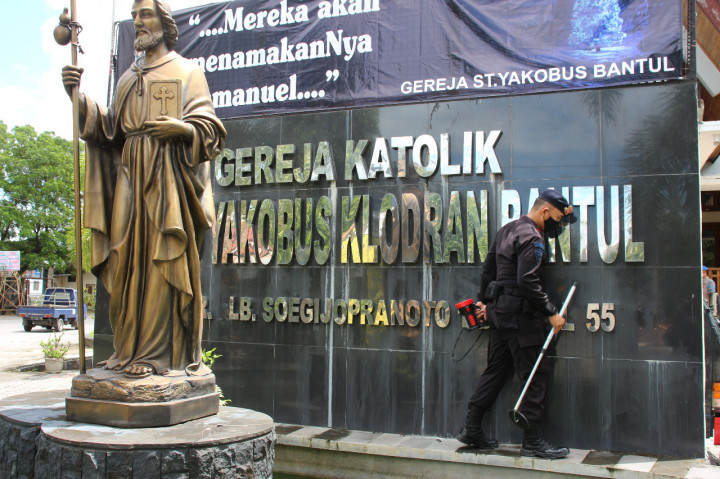Polisi Mulai Sterilisasi Gereja di Gunungkidul dan Bantul