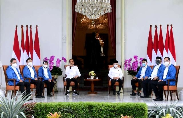 Ini arti warna biru pada calon menteri baru. (Foto: Dok. Akun Instagram resmi Presiden Republik Indonesia Joko Widodo/@jokowi)