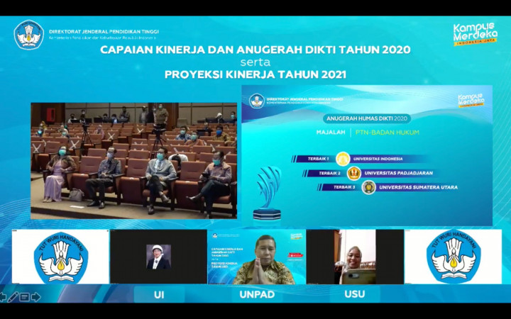 Kehumasan Unpad Sabet Penghargaan Anugerah Dikti Kemendikbud