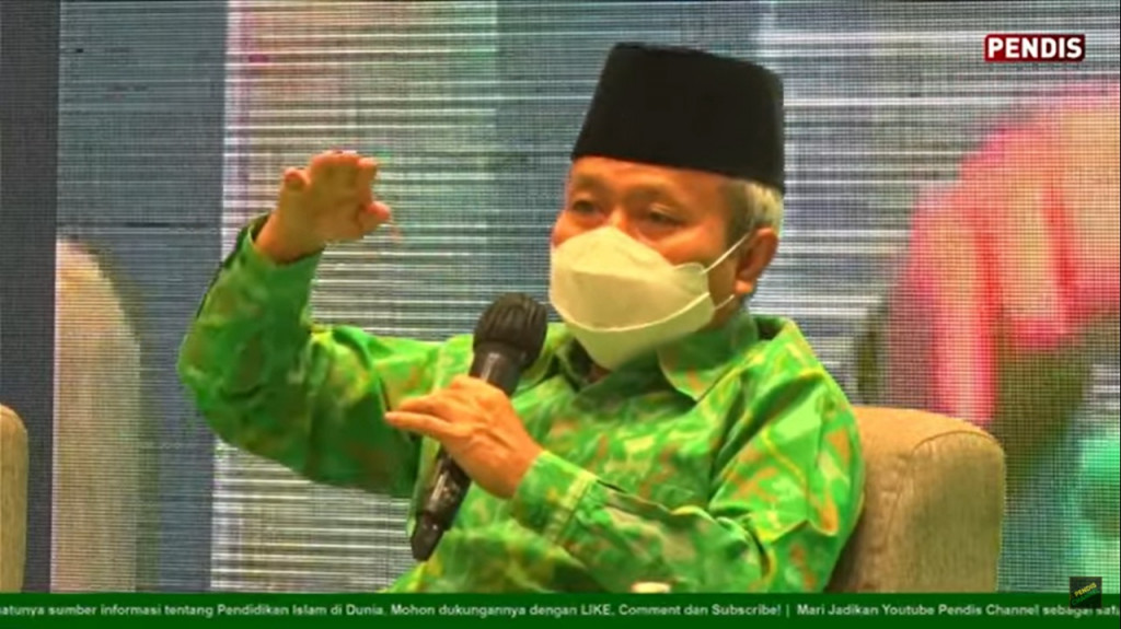 Sekretaris Jendral Kementerian Agama (Kemenag) Nizar Ali. Tangkapan layar.