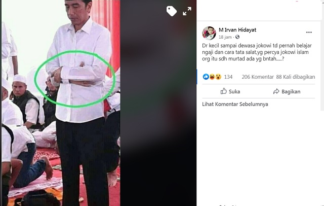 Hoaks Mei 2020: Jokowi Tak Bisa Salat, PKI Dibiarkan Berkeliaran hingga Ulama Dizalimi