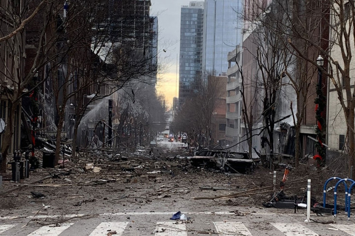 Ledakan Dahsyat Hantam Kota Nashville