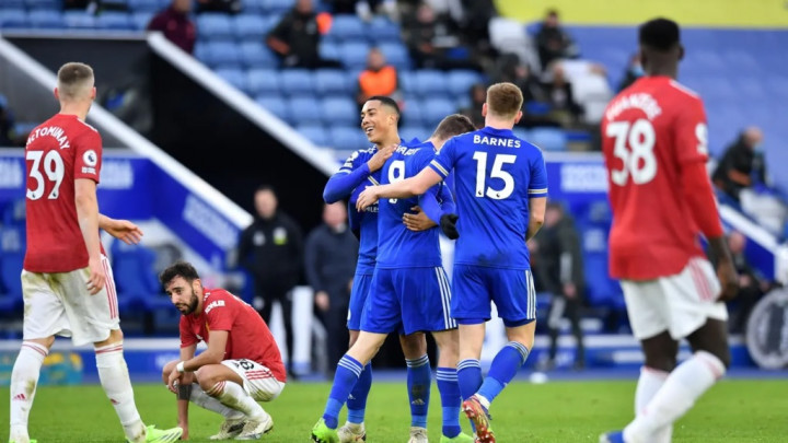 Leicester City vs Manchester United: Jamie Vardy Selamatkan Tuan Rumah
