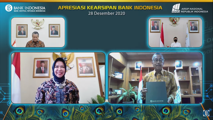 BI Serahkan 64 Berkas Arsip Biro Lalu Lintas Devisa ke Arsip Nasional