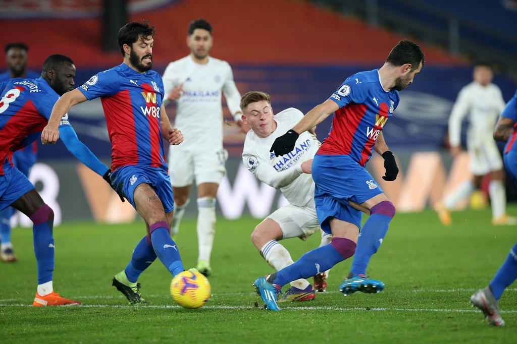 Suasana laga Crystal Palace vs Leicester City. (Foto: Twitter  Leicester)