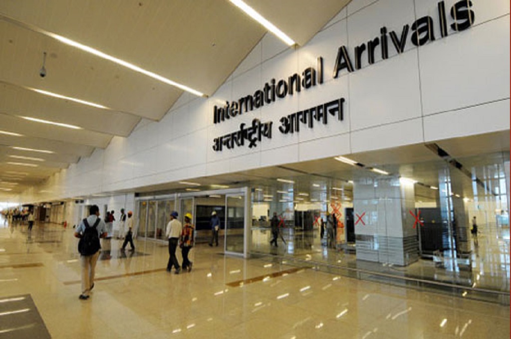 Bandara Internasional Indira Ghandi di India. (AFP)