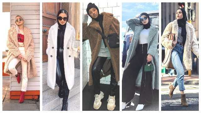 Mix and Match Hijab dengan Jaket Fleece agar Makin Modis