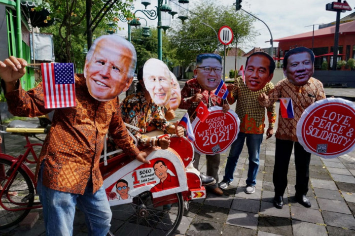 Enam 'Presiden' Rayakan Pergantian Tahun di Ngarsopuro Solo