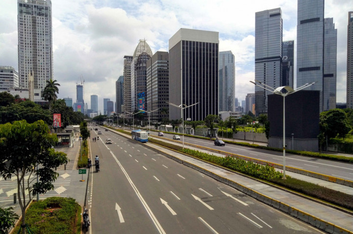Potret Jalanan Jakarta Lengang Saat Libur Tahun Baru