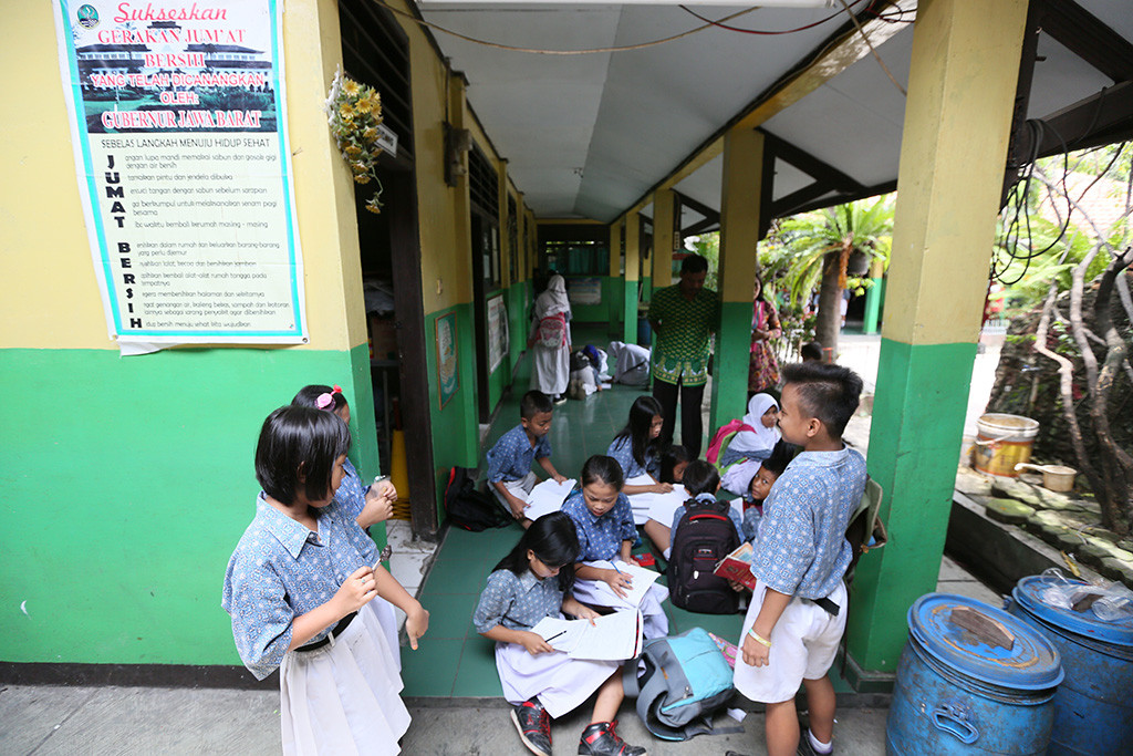 Ilustrasi suasana sekolah.  Foto: MI/Ramdani