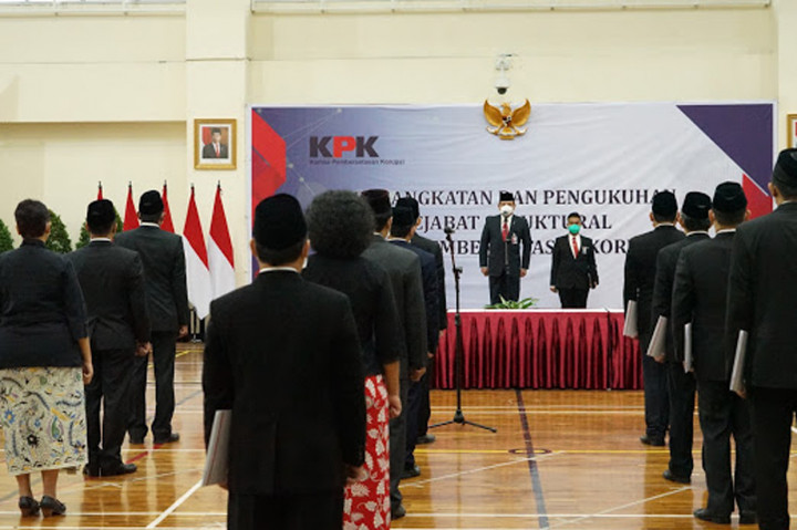 KPK Lantik 38 Pejabat Struktural Baru, 6 di Antaranya dari Polri