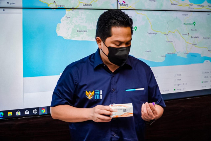 Erick Thohir Minta Bio Farma Pacu Kapasitas Produksi Vaksin Covid-19