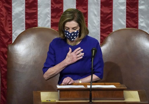 Ketua DPR AS, Nancy Pelosi. Foto: AFP.