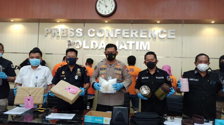Polisi Gagalkan 6 Kg Sabu dari Malaysia Tujuan Madura
