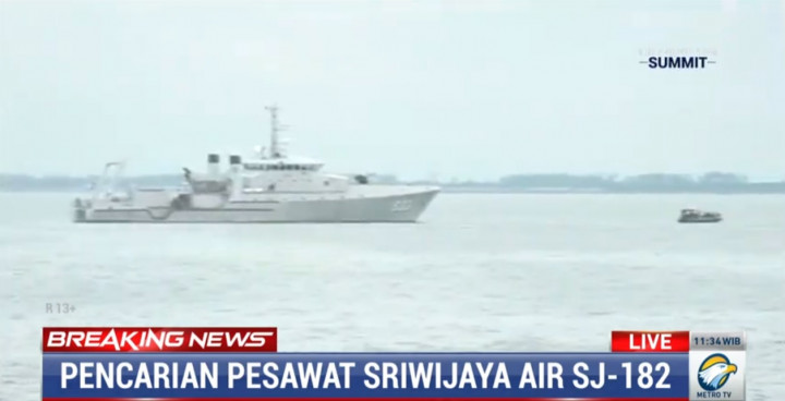 Pencarian Pesawat Sriwijaya Air SJ-182 Pertimbangkan Arus Laut